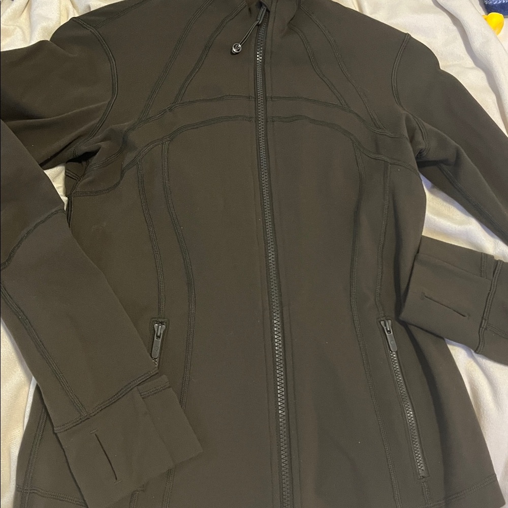 LULULEMON DEFINE JACKET SZ 8 DARK GREEN